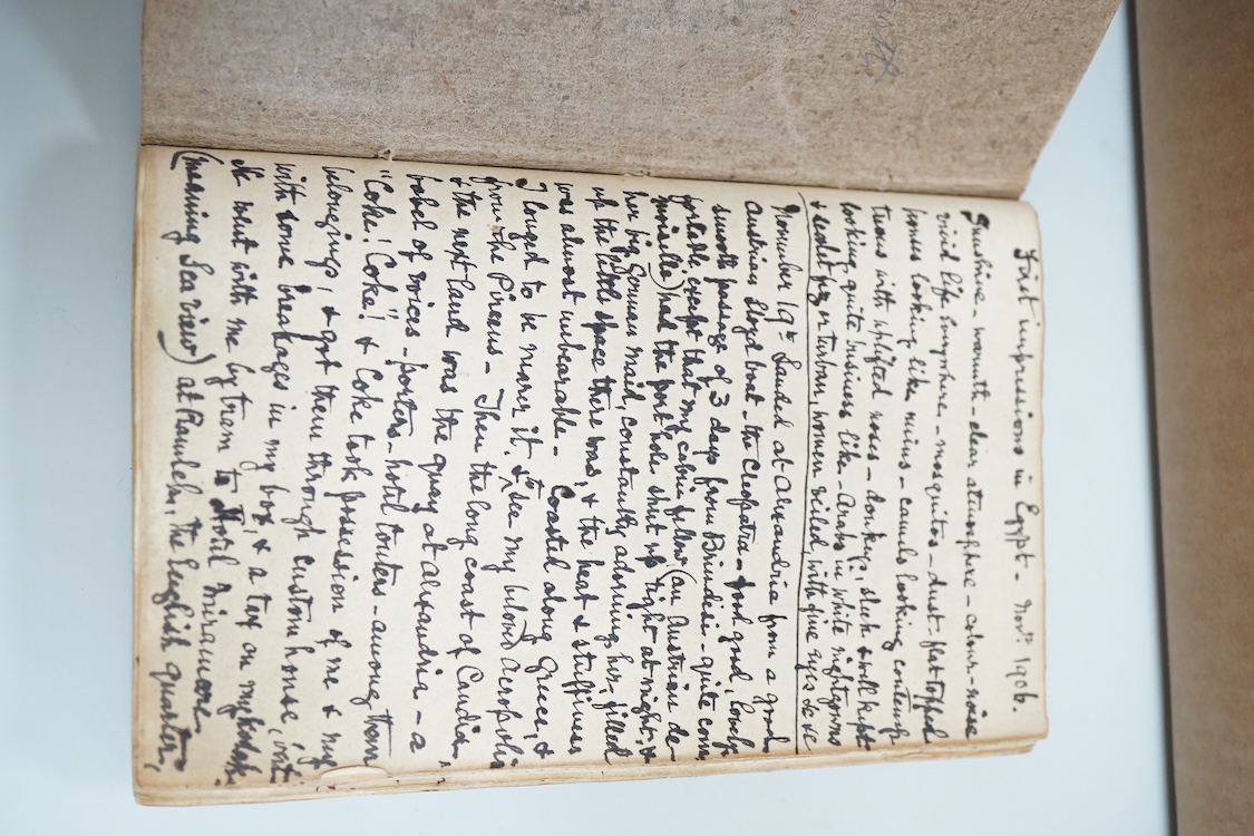 A 19th-century hand inscribed recipe book, various diaries and autograph books from the 19th/20th century, Provenance- Bickersteth family